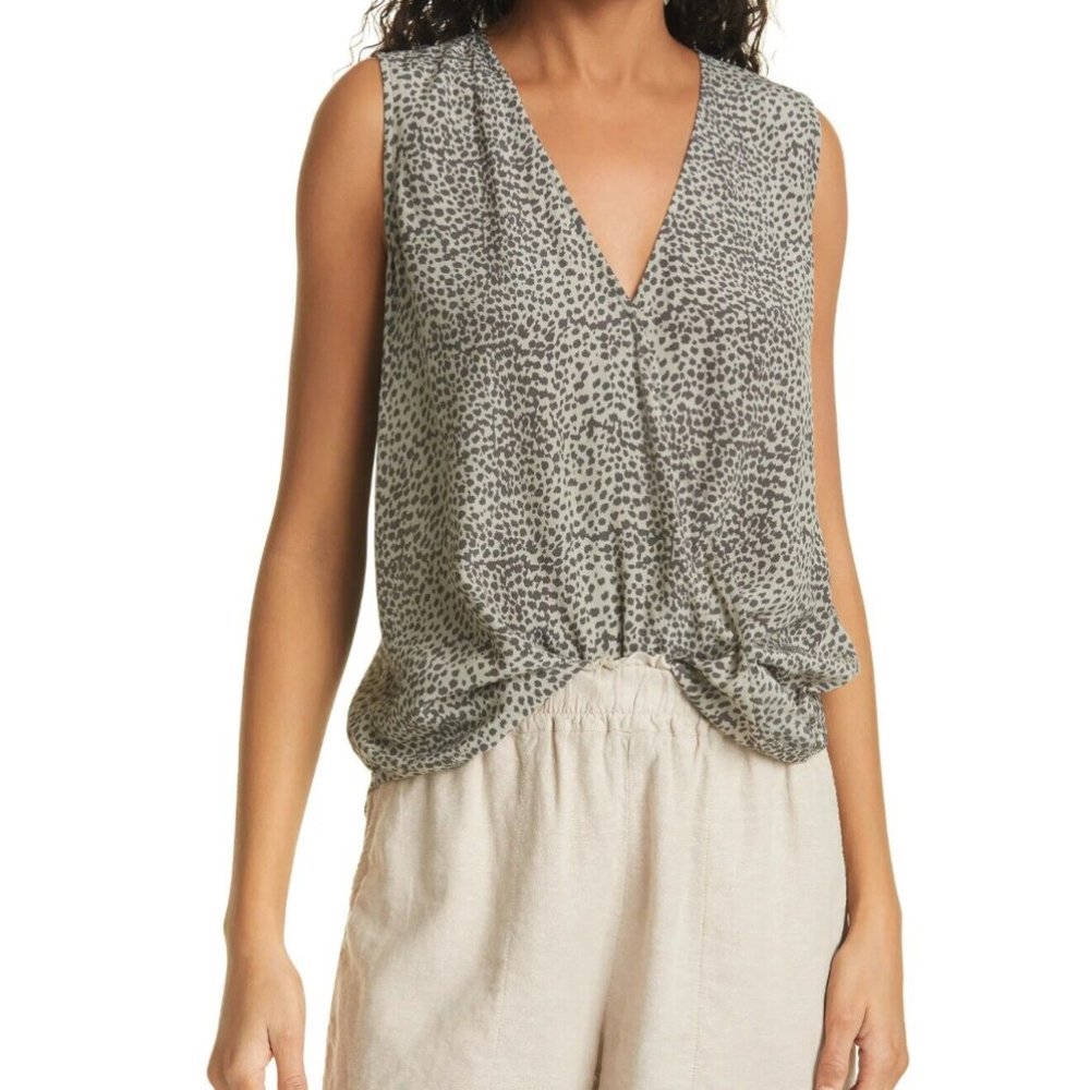 Rails Rose Lynx Print Wrap Tank Tan/Brown (Xsmall) - image 2